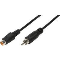 LogiLink RCA - RCA. 10m audio cable Black