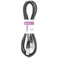 Qtx 190.081UK audio cable 3 m XLR (3-pin) Black