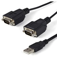 StarTech.com 6ft (1.8m) 2-Port FTDI USB to Serial RS232 Adapter Cable