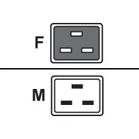 Fujitsu Power cord 16A IEC320 C20->C19