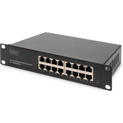 Digitus 10" Gigabit Ethernet Switch. 16-Port. Unmanaged