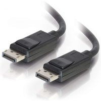 C2G 3ft (0.9m) DisplayPortTM Cable with Latches 4K 60Hz UHD M/M - Blac