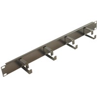 FDL 4 RING 19 INCH CABLE MANAGEMENT BAR - BLACK - 1U