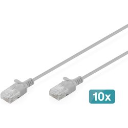 Digitus Cat 6 U-UTP Slim Patch Cord. Cu. Lszh