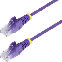 StarTech.com 15m Purple Slim CAT6 Ethernet Cable. Snagless. 100W PoE.