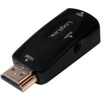 LogiLink CV0107 cable gender changer HDMI VGA Black