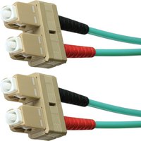 Cablenet OM3 50/125 SC-SC Duplex Aqua LSOH Fibre Patch Lead