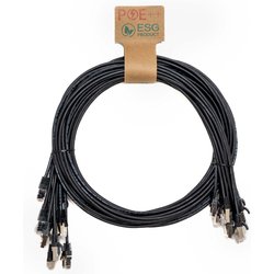 Cablenet 0.5M Cat6 RJ45 Black U/Utp Lsoh 30AWG Slim Snagless Booted Pa