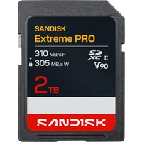 SanDisk Extreme PRO SD UHS-II V90 Card - 2TB