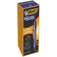 BIC Gel-ocity Quick Dry Blue Clip-on retractable ballpoint pen Medium