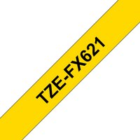 Brother TZE-FX621 DirectLabel black on yellow Laminat 9mm x 8m for Bro