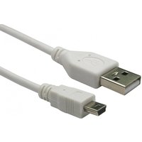 Cables Direct 99CDL2-0620-WT USB cable 0.5 m USB 2.0 USB A Mini-USB B