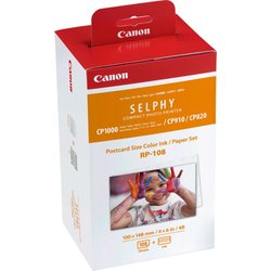Canon 8568B001/RP-108 Photo Cartridge Color + Paper 100X148 Mm. 108 Pa Canon 8568B001/RP-108 Photo Cartridge Color + Paper 100X148 Mm. 108 Pa