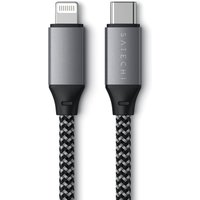 Satechi ST-TCL10M USB cable 0.25 m USB C USB C/Lightning Black. Grey