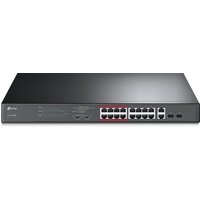 TP-Link 16-Port 10/100Mbps + 2-Port Gigabit Unmanaged PoE Switch
