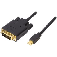 Mercodan 932508 video cable adapter 3 m DVI Mini DisplayPort Black