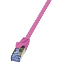 LogiLink 10m Cat.6A S/FTP networking cable Pink Cat6a S/FTP (S-STP)