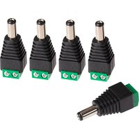 Maplin Male DC to Twin Cable to 5.5 x 2.1mm DC Power Plug for CCTV - B