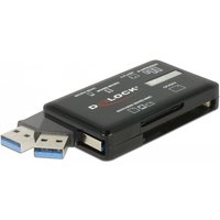 DeLOCK SuperSpeed USB 5 Gbps Card Reader for CF / SD / Micro SD / MS /