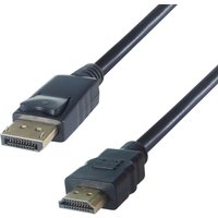 connektgear 1m DisplayPort to HDMI Connector Cable - Male to Male Gold