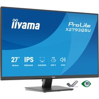 iiyama ProLite X2793QSU-B1 computer monitor 68.6 cm (27") 2560 x 1440 pixels Quad HD LED Black