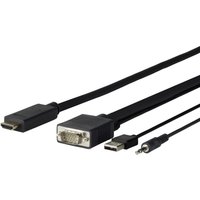 Vivolink PROVGAHDMI3 video cable adapter 3 m HDMI VGA (D-Sub) + 3.5mm