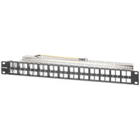Intellinet 19" 48-Port Shielded Blank Patch Panel. 1U. Unloaded 1