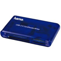 Hama USB CardReaderWriter 35in1 card reader Blue