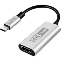 LogiLink USB 3.2 Gen1 Type-C adapter. C/M to HDMI-A/F. 4K/60 Hz. metal