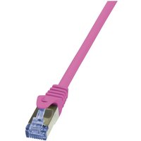 LogiLink Cat6a S/FTP. 2m networking cable Pink S/FTP (S-STP)
