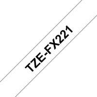 Brother TZE-FX221 DirectLabel black on white Laminat 9mm x 8m for Brot