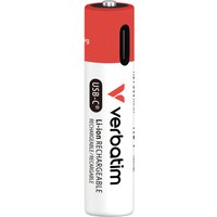 Verbatim AAA USB-C Rechargeable Battery (Pack of 4)
