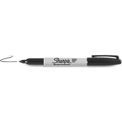 Sharpie Fine Point Permanent Marker Fine Tip Black 12 Pc(S)