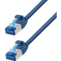 LogiLink Patch cable Cat.6A SLIM S/FTP LSZH. blue. 15 m. SlimLine