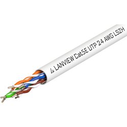 Lanview LVN122014 Networking Cable White 305 M Cat5E U/Utp (Utp)