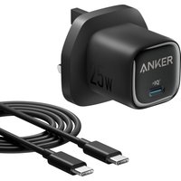 Anker USB-C Charger. 25W with USB-C Cable. Black