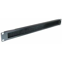 Cablenet 1u Brush Letterbox Cable Tidy Panel Black