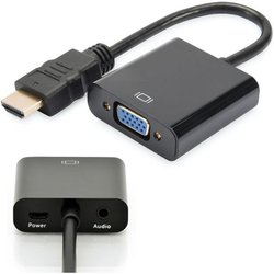 Fdl 0.2M Hdmi To Vga & 3.5Mm Audio Adaptor Cable - M-F