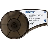 Brady M21-750-595-PL printer label Purple. White Self-adhesive printer