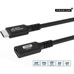 Microconnect USB3.2CC05EX Usb Cable Usb 3.2 Gen 2X2 0.5 M Usb C 20 Gbi