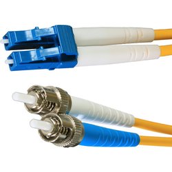 Cablenet 10M OS2 9/125 LC-ST Duplex Yellow Lsoh Fibre Patch Lead Cablenet 10M OS2 9/125 LC-ST Duplex Yellow Lsoh Fibre Patch Lead
