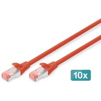 Digitus CAT 6 S/FTP patch cable. 10 pieces