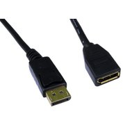 Cables Direct 5m DisplayPort M/F Black
