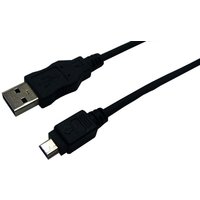 LogiLink USB 2.0 A/mini-A 3m USB cable USB A Mini-USB A Black