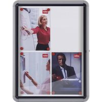 Nobo Premium Plus Outdoor Magnetic Lockable Notice Board 8xA4
