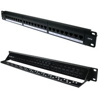 FDL 24 PORT CAT.6 PATCH PANEL 1U - THROUGH COUPLER