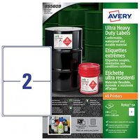 Avery B3655-50 self-adhesive label Rectangle Permanent White 100 pc(s)