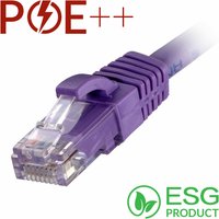 Cablenet 1m Cat6 RJ45 Violet U/UTP LSOH 24AWG Snagless Booted Patch Le