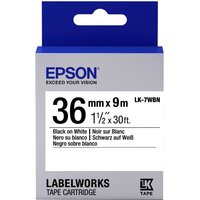 Epson C53S657006/LK-7WBN DirectLabel-etikettes black on white 36mm x 9