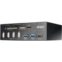 Akasa InterConnect Pro card reader USB 2.0/eSATA Black